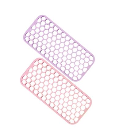 NOLITOY 2pcs Hairdressing Potholder Hair Curlers Silicone Straightener Holders Silicone Mat for Hair Tools
