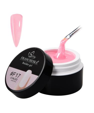 Builder gel UV gel for fiberglass nail extension and modeling for gel nails 15ml (light pink)