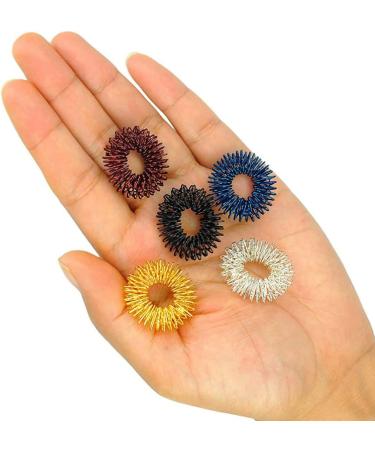Buy Hemoton 12-Piece Acupressure Ring Set for Finger Massage | Stress Relief & Arthrosis Support | International Shipping Available - Buy Online on GoSupps.com