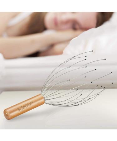 NICEMOVIC Scalp Head Massager - Wooden Handheld Scratcher for Deep Relaxation (1 Pack) - Buy Online on GoSupps.com