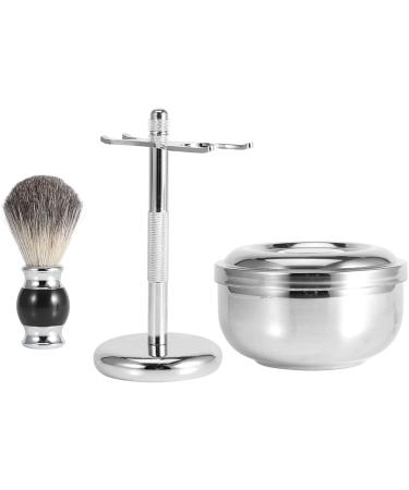 Premium Shaving Brush Set for Men - Artificial Badger Hair Beard Grooming Kit & Stand - Perfect Gift for Smooth Shaves - Buy Online on GoSupps.com