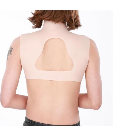 Knobco High Neck Realistic Silicone Fake Breasts - Mastectomy Enhancer for Everyday Cosplay & Holidays | Ivory White C Cup (1600G) - Buy Online on GoSupps.com