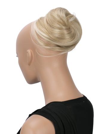 CAISHA Bun Hairpiece Ponytail Hepburn-Bun Scrunchie Updo Light Blonde Mix DC8 light blonde mix #25T613 DC8