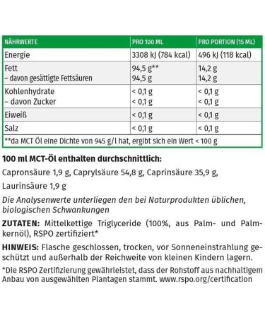 Megamax MCT Food Oil 500ml | Energy Supplier for Athletes | Tasteless & Ketogenic Diet Friendly | Laboratory Tested Medium-Chain Triglycerides - Buy Online on GoSupps.com