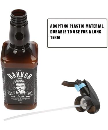 Hairdressing Spray Bottlle 500ml Plastic Hairdressing Spray Bottle Salon Barber Hair Tools Water Sprayer (Brown) - Buy Online on GoSupps.com