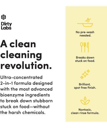 Dirty Labs Aestival Scent Dishwasher Detergent & Booster | Ultra Clean & Spot Free | 48 Loads (1 lb) | Hyper Concentrated Aestival Formula - Buy Online on GoSupps.com
