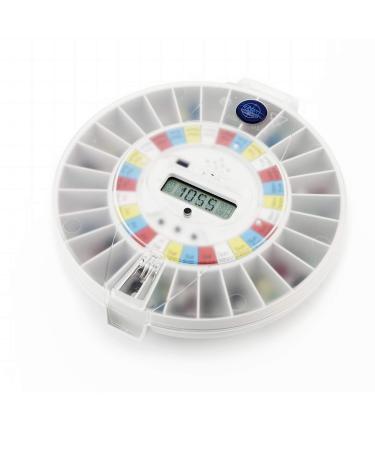 Pivotell Advance (Clear Lid) Automatic Medication Pill Dispenser with Alarm - Enhanced Security & Advanced Technology trusted by the NHS to help Dementia Patients remember to take their medication