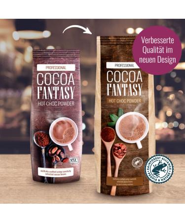 Cocoa Fantasy Hot Chocolate Powder - 1kg 15% Cocoa Content Rich & Creamy New Recipe for Ultimate Chocolate Bliss - Buy Online on GoSupps.com