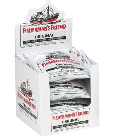 Fisherman's Friend Original Extra Strong Lozenges - Temporary Relief of Cough Sore Throat & Nasal Congestion (8) - Buy Online on GoSupps.com