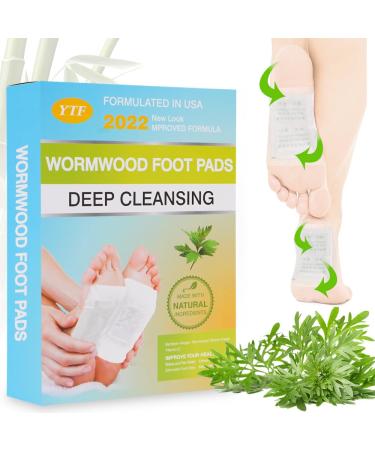 Wormwood foot pads Christmas Gifts Deep Cleansing Foot Pads - Rejuvenates Your Body for More Restful Sleep - Alleviates Tension - Contains Natural Herbal Ingredients - 20 Foot Pads and 20 Adhesive She