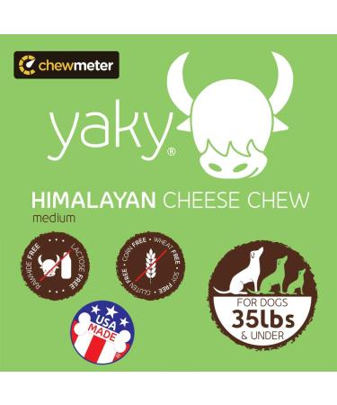 Himalayan Pet Supply Yaky Cheese Chew - Medium 2.3 oz (65g) - All-Natural Dog Treats - Buy Online on GoSupps.com