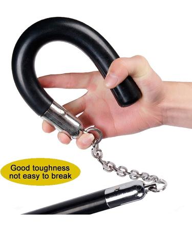 Safe Foam Rubber Training Nunchucks with Bearing Ball System - 2PCS Set for Kids, Beginners, Adults - Black - Buy Online on GoSupps.com