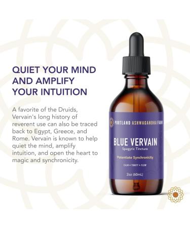 Portland Ashwagandha Farm Blue Vervain Fresh Spagyric Tincture 2oz - Buy Online on GoSupps.com