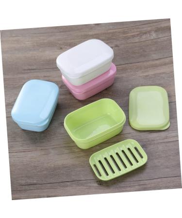 Ciieeo 12 Pcs Box Soap Case Soap Travel Container Soap Holder Dish Soap Bathroom Soap Suction Cup Soap Dish Soap Bar Case Shampoo Draining Soap Dishes for Bar Soap Drain With Cover - Buy Online on GoSupps.com
