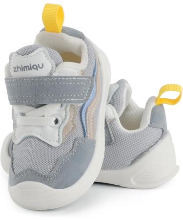 LACOFIA Baby Girls First Walkers Toddler Sneakers | Anti-Slip Rubber Sole | Size 3.5 UK Child | Gray - Buy Online on GoSupps.com