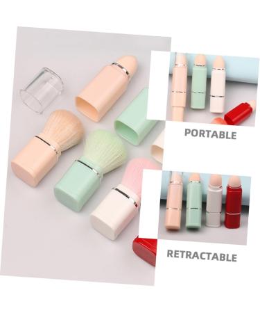 Healeved 2 in 1 Makeup Brush Portable Makeup Brush Facial Blush Brush Foundation Brush Makeup Brush for Loose Powder Makeup Brush for Foundation Makeup Brush for Women 2 in 1 Cosmetic Brush - Buy Online on GoSupps.com