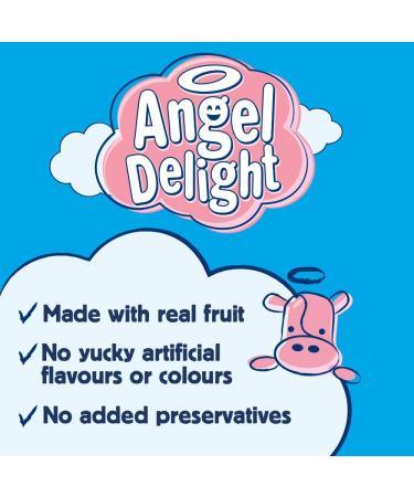 Angel Delight Smooth & Creamy Strawberry Dessert Mix 600g - Pack of 1 - Buy Online on GoSupps.com