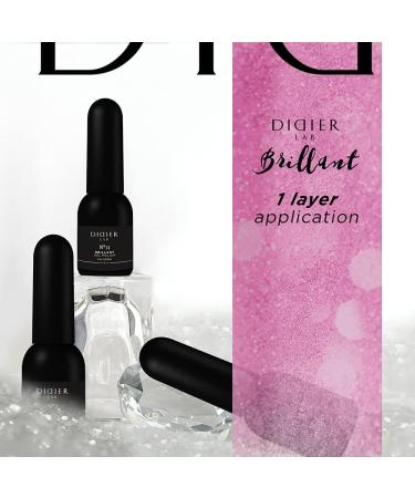 Didier Lab - Premium UV Gel Nail Polish - Brillant No. 11 - Gel Nail Varnish - Nail Art - Long-Lasting High Gloss Wear - Pink Gel Nail Polish - Gel Nails - Glitter Gel Nail Polish - Rich Pigment - Buy Online on GoSupps.com