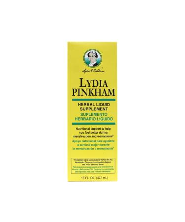 Lydia Pinkham Liquid To Feel Better During Menstruation And Menopause - 16Oz
