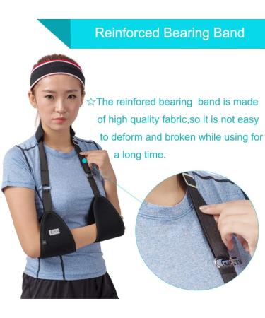 Triangle Dislocated Arm Sling - Medical Shoulder Immobilizer for Rotator Cuff Wrist & Elbow Support - Lightweight & Comfortable Brace for Broken & Fractured Arms - Buy Online on GoSupps.com