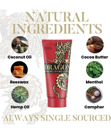 Dragon Pain Relieving Lotion 3.4oz | Fast-Absorbing Muscle & Joint Relief | Natural Ingredients for Back Elbows Feet Hips Legs & Neck - Buy Online on GoSupps.com