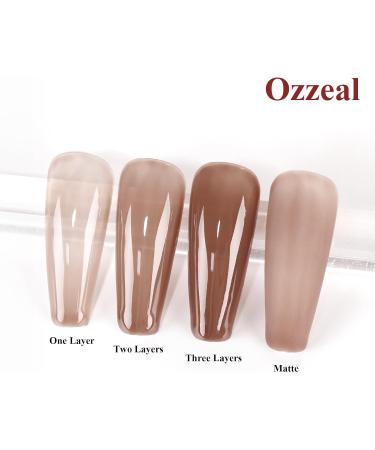 Ozzeal Jelly Gel Nail Polish 15ML Coffee Brown Jelly Nail Polish Gel Natural Translucent Sheer Spring Summer Nail Gel Polish Soak off UV LED Light for Nail Art DIY Manicure Jelly-coffee Brown - Buy Online on GoSupps.com