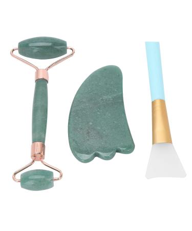 Facial Body Double Head Roller Massager Face Gua Sha Scraping Board Mask Brush Set