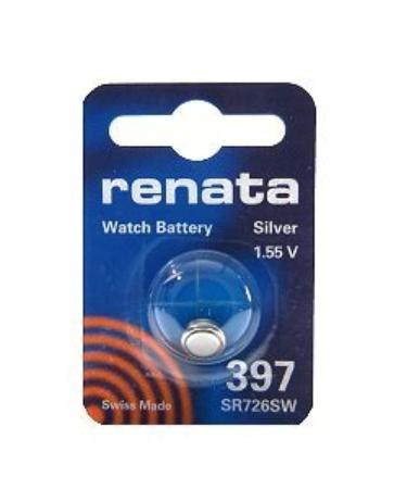 Renata Batteries 397 Silver Oxide Button Cell Watch Battery (1 Pc)