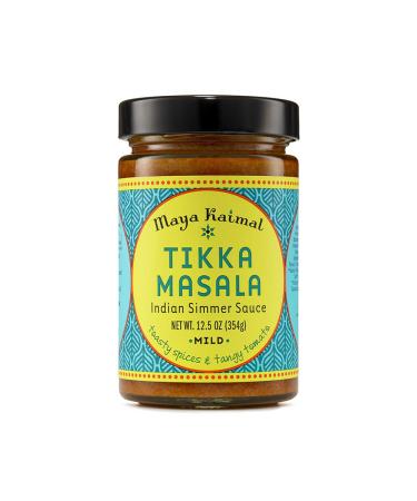 Maya Kaimal Tikka Masala Sauce, Mild Indian Simmer Sauce with Tomato and GaramMasala Spices. Vegetarian, Gluten Free, 12.5 oz Tikka Masala 12.5 Ounce (Pack of 1)