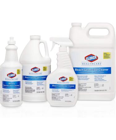 Clorox Healthcare Bleach Germicidal Cleaner Spray 32oz (68970) - Powerful Disinfectant for Home and Office - 30-40oz - Buy Online on GoSupps.com