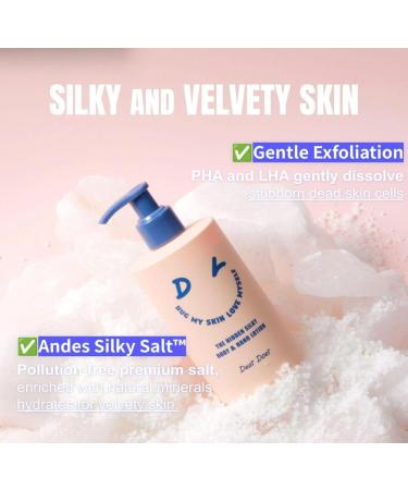  Dear Doer The Hidden Body Scrub & Wash - Moisturizing 2-in-1 Scrub Cleanser with Andes Salt/The Hidden Silky Body & Hand Lotion - Buy Online on GoSupps.com