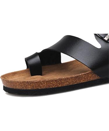 Men's Cork Sole Bunion Corrector Sandals - Comfortable Orthotic Flip Flops for Bunions Relief - Size 9.5 Black - Buy Online on GoSupps.com