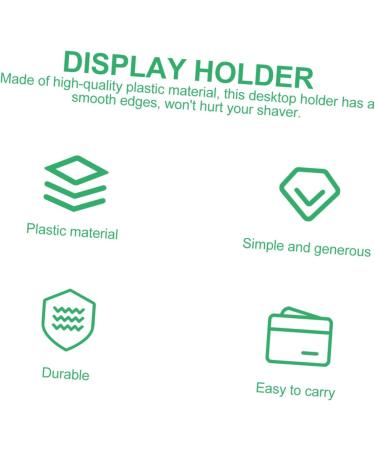 Healeeved 2ST Bartmisters Stand Brackets for Electric Shed - Acrylic Display Holder for Razor Hobel and Shaver Stands - Ideal for Exhibitions and Storage Solutions - Buy Online on GoSupps.com