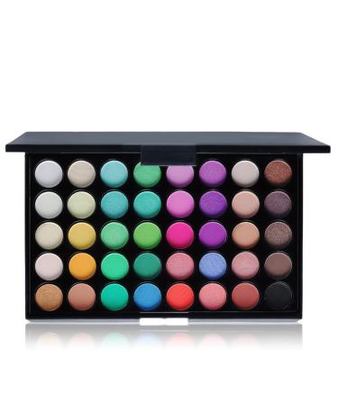 Eyeshadow Palette 40 Colors Mineral Matte Pigment Eye Shadow Waterproof Powder Make Up Cosmetics(#2)