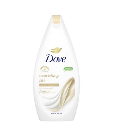 Dove Nourishing Silk Body Wash microbiome-gentle for softer smoother skin after one shower 450 ml floral 450 ml (Pack of 1)
