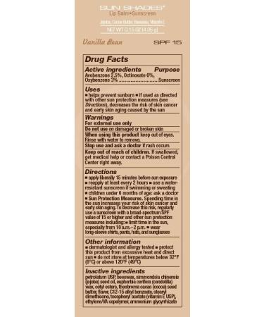 Melaleuca Sun Shades Lip Balm - Vanilla Bean | Protect & Moisturize Your Lips | International Shipping - Buy Online on GoSupps.com