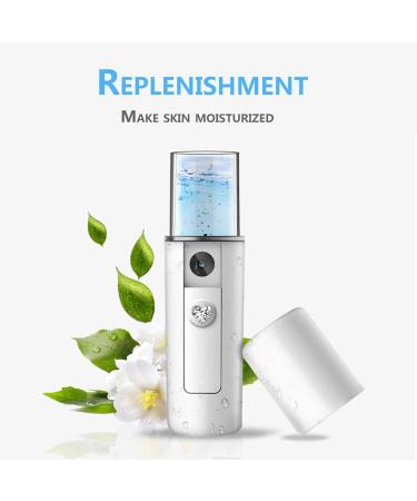 Nano Facial Spray 20ml USB Portable Nano Mist Spray Atomization Mister Face Facial Moisturizing Mist Sprayer with ABS Material for Women Girl Daily Makeup for Indoor or Outdoor - Buy Online on GoSupps.com