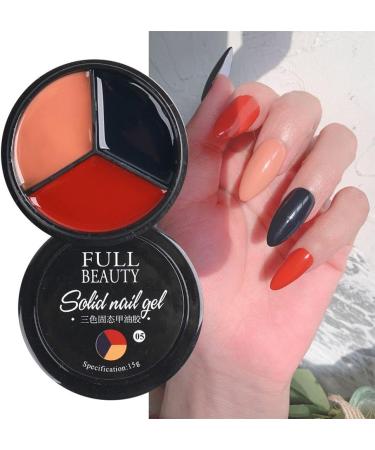 Hot Soak Off UV Nail Gel Varnishes 3 Colors in 1 Reflective Glitter Gel Solid Cream Gel Polish(03) Style03 - Buy Online on GoSupps.com