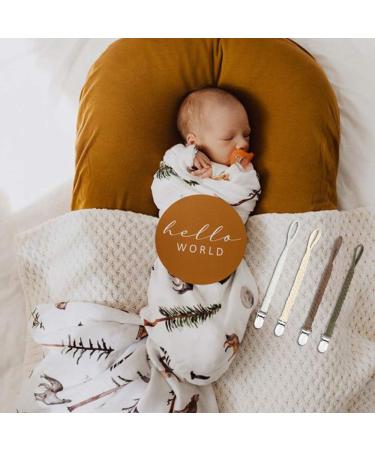 Pacifier Clips for Boys and Girls - Hand-Made Braided Leash for Teething Toy or Soothie (4 Pack, Color E) - Buy Online on GoSupps.com