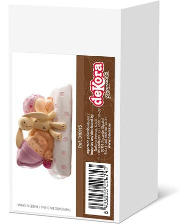 Dekora Baptism Decoration | Adorable Cake Decor for Baby Girl with Teddy Bear - Shop Internationally - Buy Online on GoSupps.com
