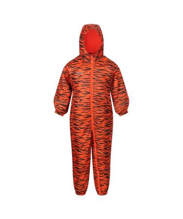 Regatta Kids Print Splat 2 Snowsuit 18 Months Blaze Orange Tiger