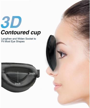 PROMEED 23 Momme Mulberry Silk Sleep Mask - Soft 3D Contoured Eye Mask for Ultimate Comfort | Adjustable Blackout Sleeping Mask for Women & Men - Gold - Buy Online on GoSupps.com