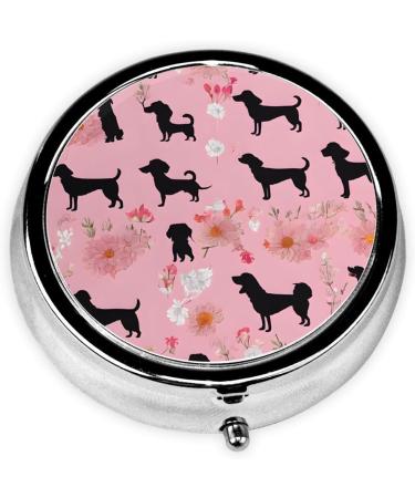 French Bulldog Flowers Mini Pill Box | 3 Compartment Travel Organizer | Portable Pill Case for Home & Office - Buy Online on GoSupps.com