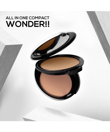 Pro HD 3-IN-1 Compact - Cr me | Concealer Foundation & Powder SPF 20 - Ultralight High Coverage Matte Finish | Enriched with Vitamin E C & Aloe Vera - Buy Online on GoSupps.com