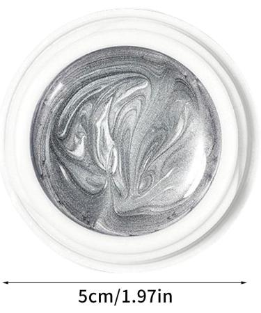 MetallicPainting Gel Nails Gold Silver Gel Nail Polish MetallicMirror MetallicGel Nail Polish Metal Painting Gel Silver Gel For Nails Soak Off UV/LED Salon Sliver - Buy Online on GoSupps.com