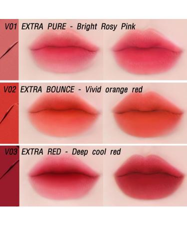 BBIA Last Velvet Tint V02 EXTRA BOUNCE - Soft Creamy Matte Lip Stain Long-Lasting Vegan Korean Makeup High Pigment & Blur Effect - Buy Online on GoSupps.com