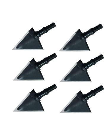 JIANZD Archery Broadheads 100/125 Grain Fixed Blades Stainless Steel Hunting Broadheads for Crossbow Recurve Bow and Compound Bow X3-Black 100Grain 6Pcs