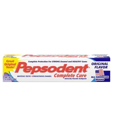 Pepsodent Complete Care Original Flavor Toothpaste  5.5 oz (156 g) (Bundle of 12)