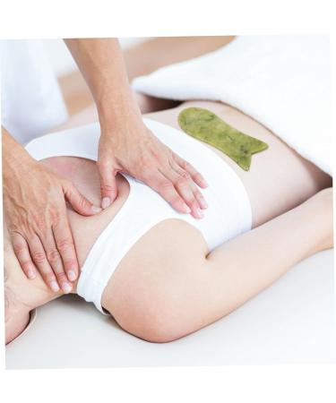 Minkissy 2-Piece Facial Gua Sha Massage Set | Natural Jade Skincare Tools for Facial & Body Muscle Recovery - Buy Online on GoSupps.com