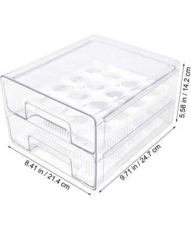 Zerodeko Egg Cartons Layers Organizer Double -layer Tray For Storage Bin Refrigerator Carton Holder Egg Fruit re-usable Egg Tray - Buy Online on GoSupps.com